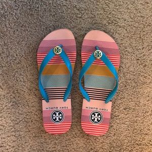 Tory Burch printed rubber flip-flops